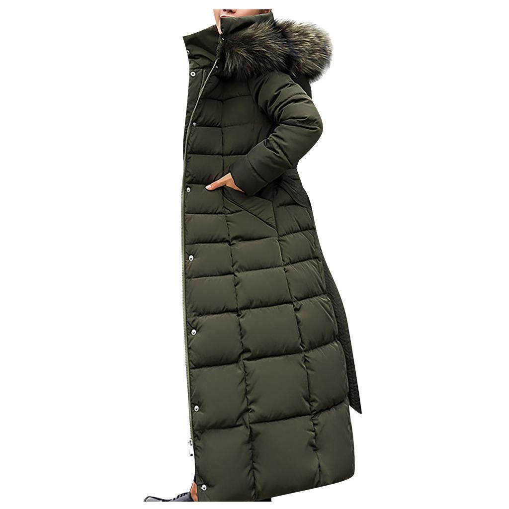 Dámské dámské zateplené velké velikosti jednobarevné s kapucí, jednoprsé, střední délka bavlněná bunda vesta, tenký kardigan kabát