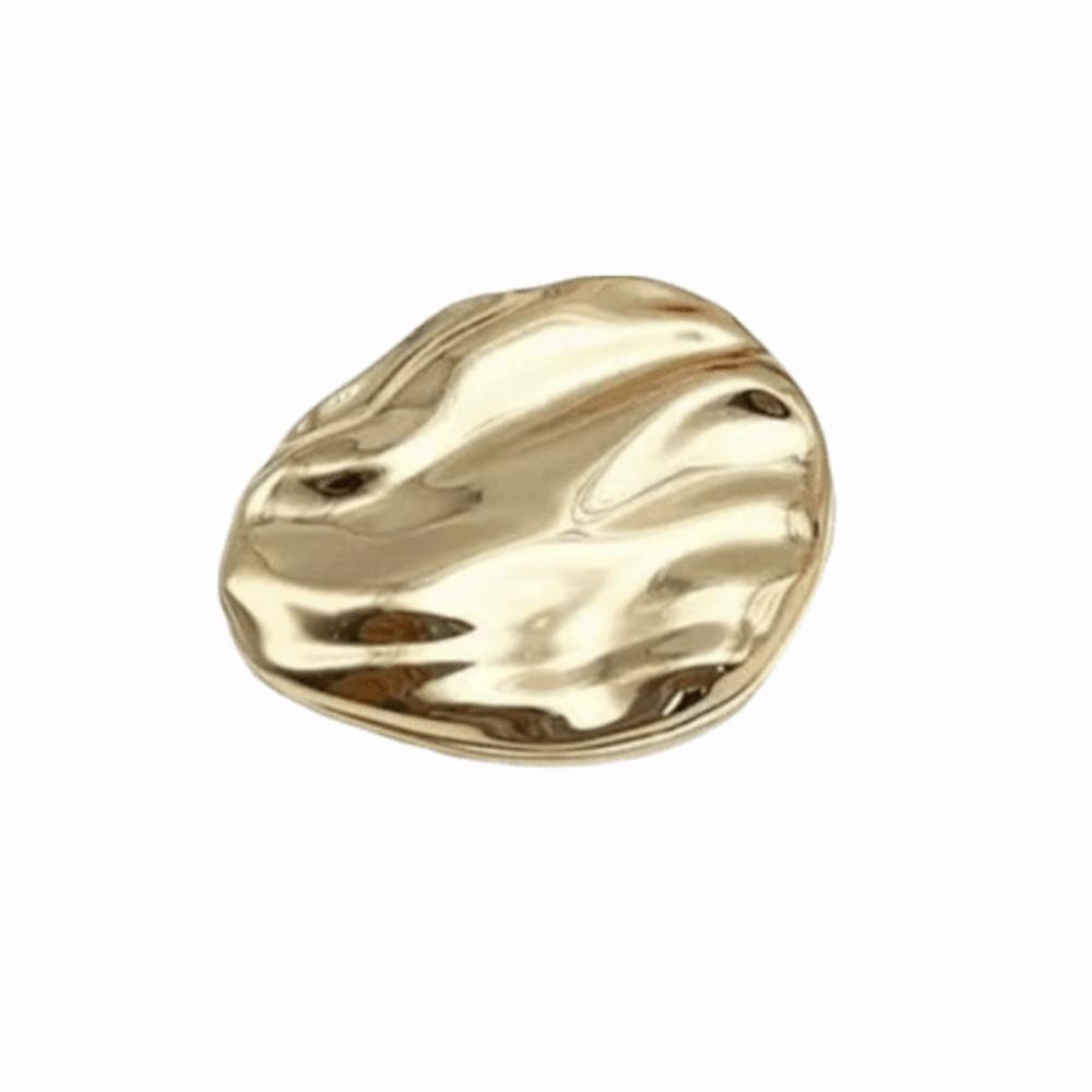 Zinc Alloy Shell Balm Container Shell Embossed Texture Sliding Lid Design Solid Perfume Case Fragrance Storage Box