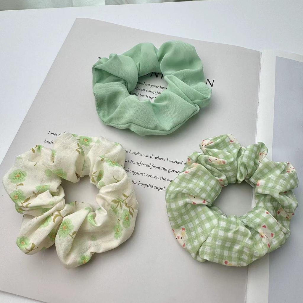 3pcs Hair ties for Teenage Girls Hair Accessories Cute Bear Floral Hair Scrunchies Cartoon Pattern Elastic Hair Bands