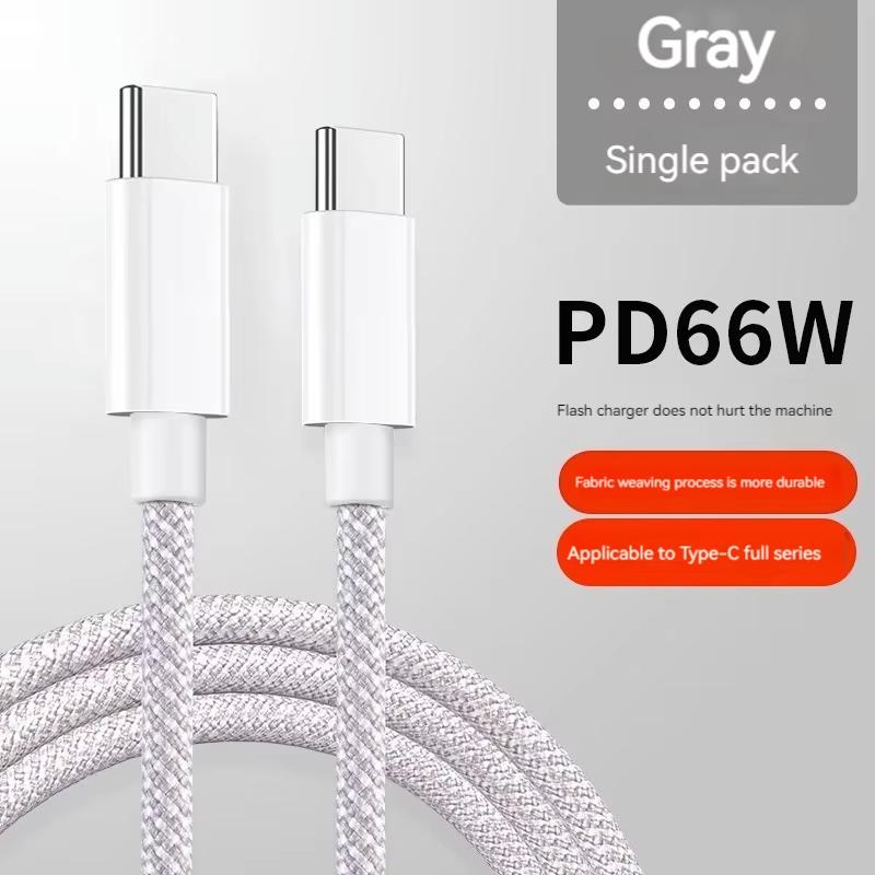 

1M 1.5M 2M USB-C на Type C цветной кабель для 15 Pro Max PD 60W быстрая зарядка для Xiaomi Samsung плетение кабель аксессуары 1m