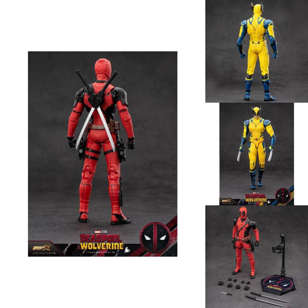Deadpool und Wolverine Actionfigur Hochdetailliert Maßstab 1 zu 24 Sammlerstück