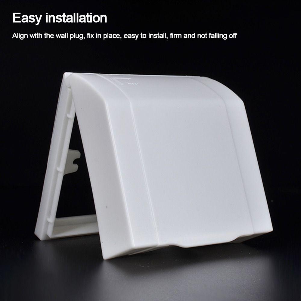 Wall-mounted Switch Protective Cover Plastic Protection Socket Splash-Proof Box  Wall