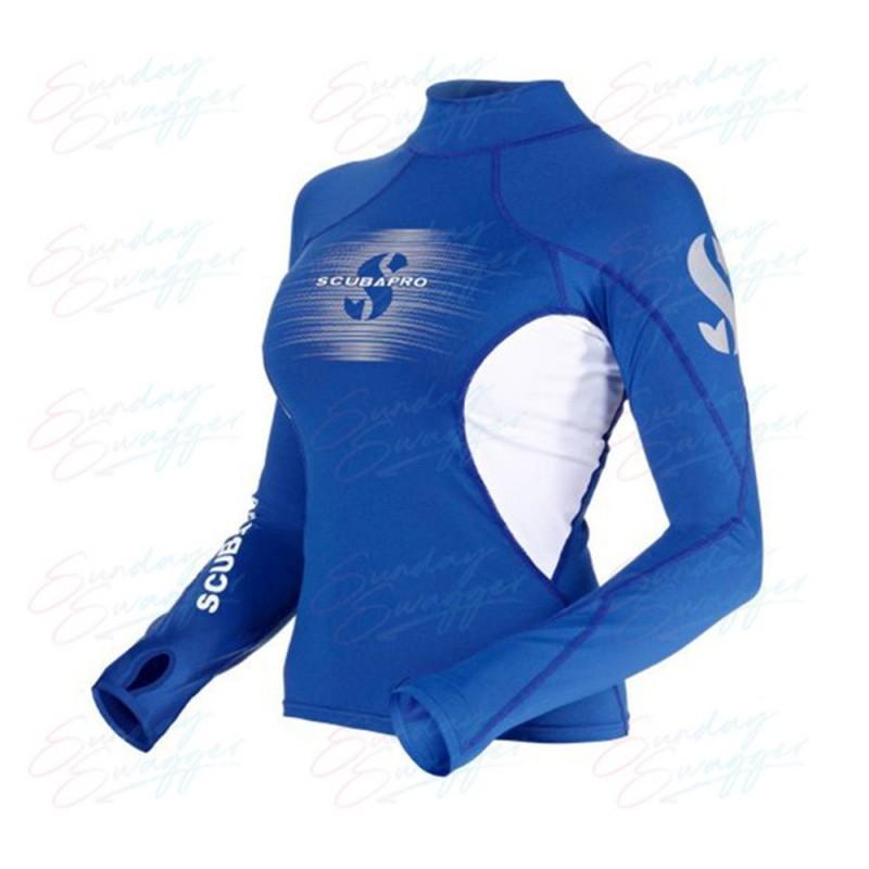 

SCUBAPRO Women s Long-Sleeved Outdoor Sports Ultraviolet Swimsuit Surfing Suit Shirt Top L