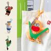 Stuffed Big Eyes Fabric Doll Key Chain Fluffy Ugly Doll Pendant Sausage Mouth Plush Keychain  Kids