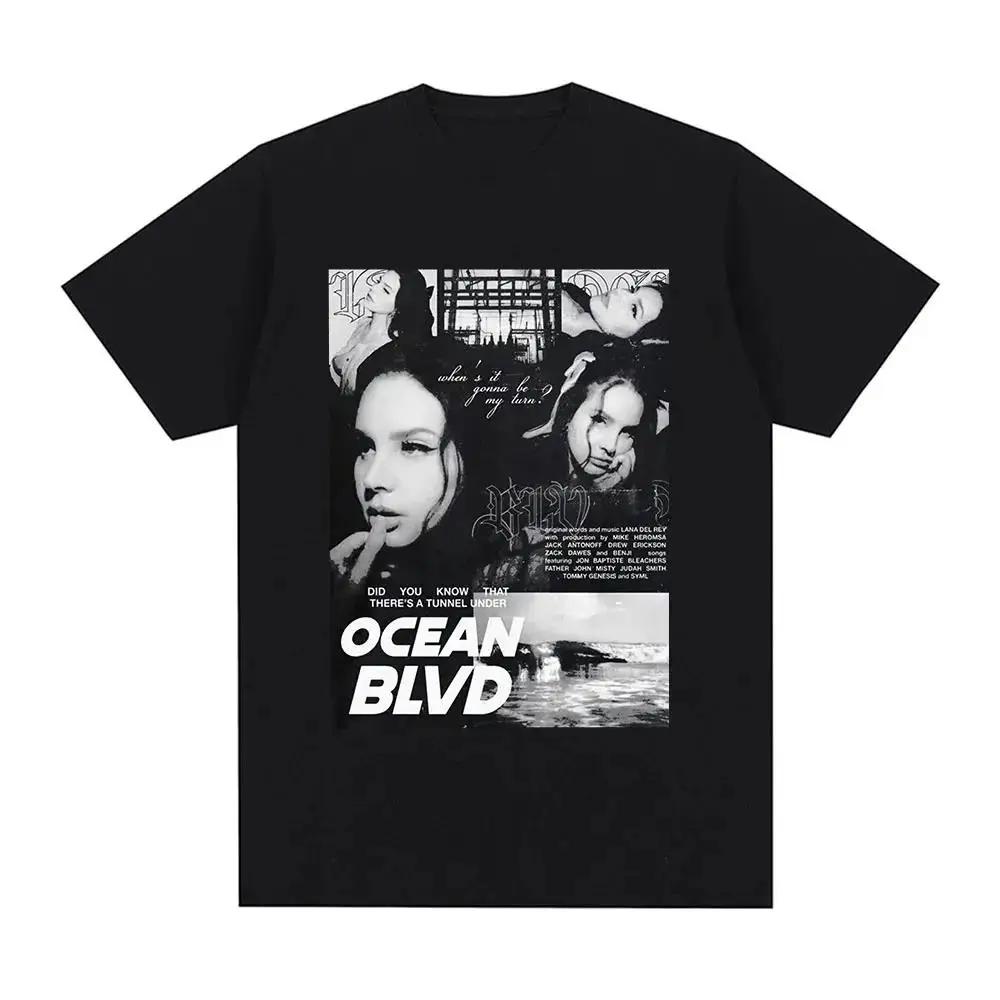 Singer Lana Del Rey Print T Shirt Men Women Fashion Hip Hop Streetwear Harajuku Short Sleeve T Shirt Unisex