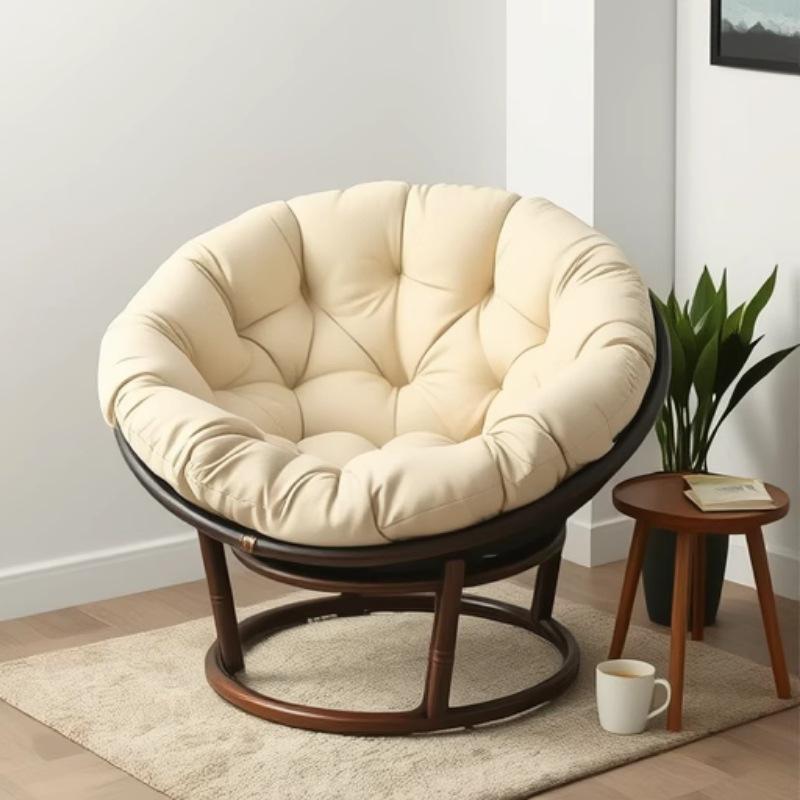 Round Hanging Chair Cushion Set: Thickened Cushion & Backrest for Swing/Basket Chairs
