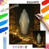 Halloween Digital Oil Painting Coloring Painting Hand Painting Home Decoration Mysterious Spirit In Ancient Library With Candle