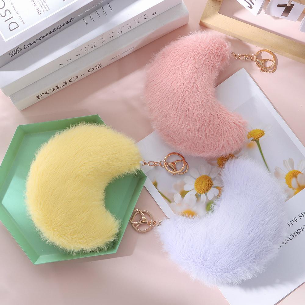 Sternform Herz Plüschkissen Mondmuster Stern Schlüsselanhänger Neues gefülltes Kissen zum Geburtstag