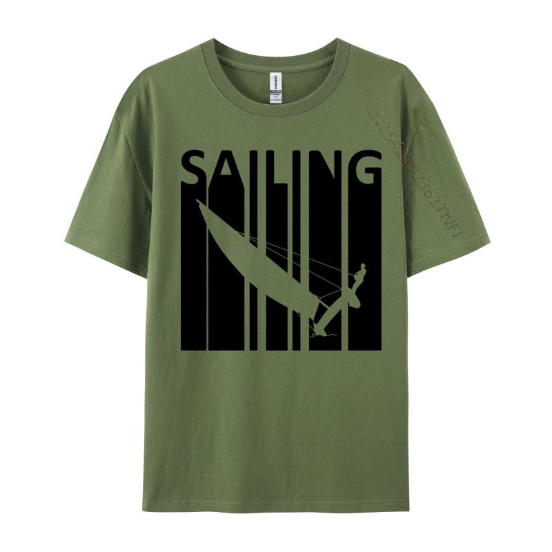 Sailing Kat Sailing Tshirts Bold Style Premium Cotton Men Tops T Shirt Novelty Design Autumn T Shirt