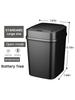 Bin 13L Bathroom Touch In The Toilet Garbage Bucket Waste Bins Dustbin Smart Trash Can Kitchen