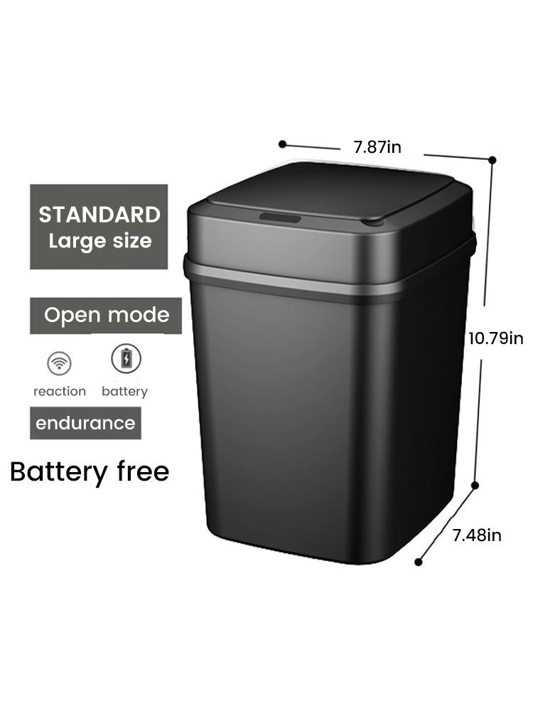 Bin 13L Bathroom Touch In The Toilet Garbage Bucket Waste Bins Dustbin Smart Trash Can Kitchen