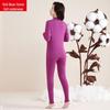 Hodo Women's Pure Cotton Mock Neck Thermal Underwear Set