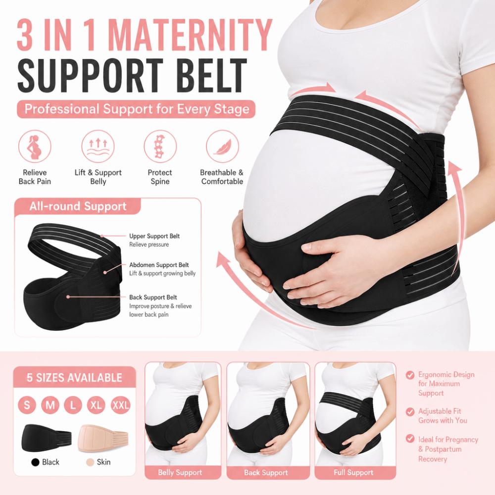 Breathable Pregnancy Belly Band Protector Care Waist Support Brace for Pregnant Women