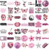 50Pcs Pink Y2K Cartoon Graffiti Stickers - Waterproof Diy Decor For Guitars Notebooks  Luggage Animeworlds Store