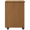 Mobile Storage Cabinet MOSS Honey Brown 34 x 39 x 56 cm