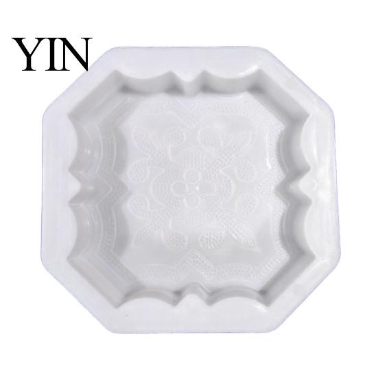 Easy Home Crafting Supplies Garden Stepping Stone Mold, Reusable Concrete Pathway Paver DIY Patio Flooring Mold Cement Pavement Mould for Backyard