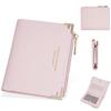 Women's Baellerry Bifold Wallet: Stylish Short Wallet with Zipper Coin Purse & Buckle
