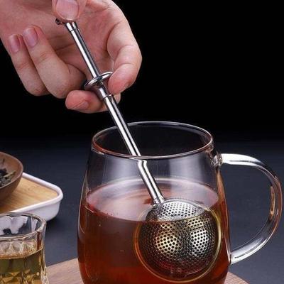 Spherical Telescopic Tea Infuser Multi-Purpose Flour Sieve Kitchen Gadget Tea Filter Home Kitchen