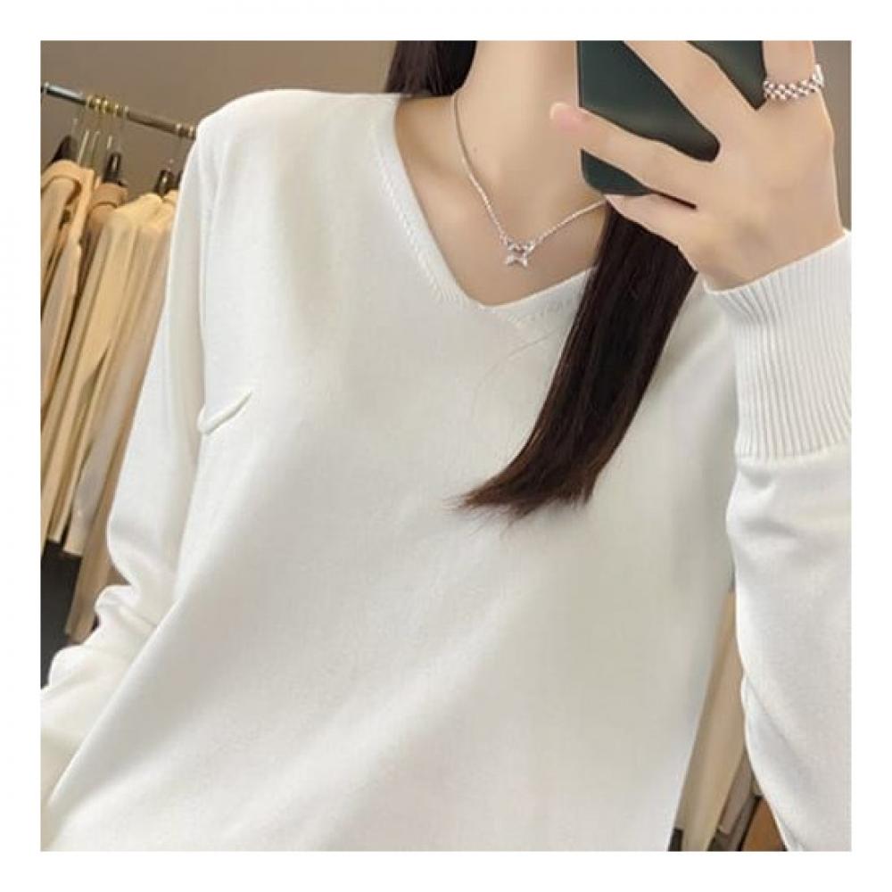 NaVaVa V Neck Long sleeVe Knit Top Nk1620