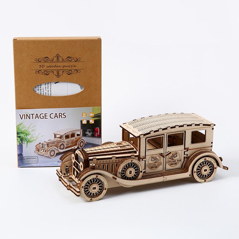 

3D Деревянный Пазл Классический Автомобиль для Детей - Настольное Украшение
