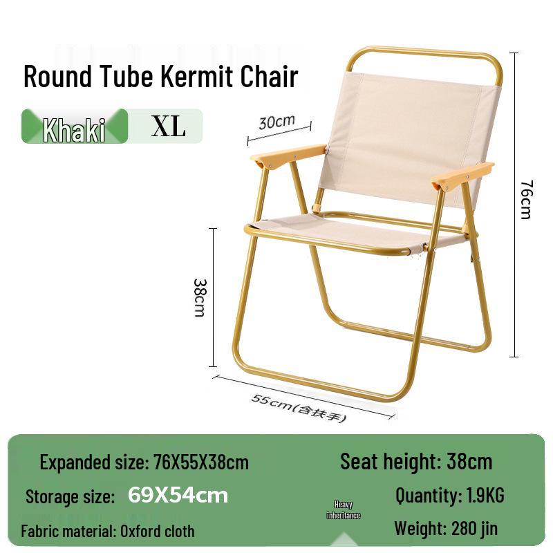 Kermit Outdoor Portable Aluminum Folding Camping & Fishing Chair