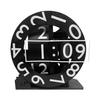 3D Printed Triaxial Clock with Rotating Numeric Display Home Office Living Room Desktop Digital Clock Decoration Tech and Design Enthusiasts Gift