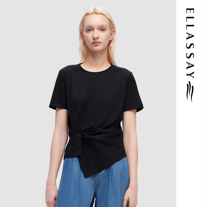 ELLASSAY Women's Designer Twist-Knot T-Shirt