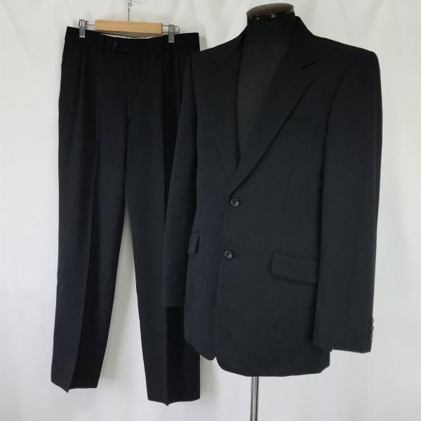 JUN MEN Ultra-Fine Stripe Single Suit Set Up Men’s L Black Japan(USED)