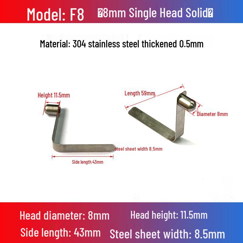 V-Shaped Spring Clip Buckle for Telescopic Tube and Tent Stroller Positioning