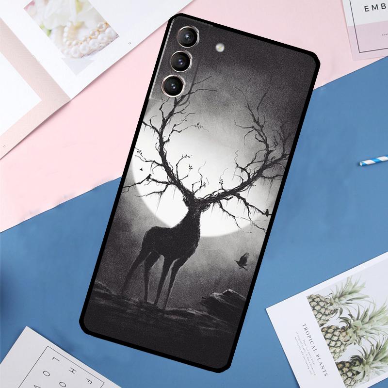 Deer Case For Samsung Galaxy S24 Ultra S20 S21 S22 S23 S25 Ultra S9 S10 Plus S25 FE Back Cover