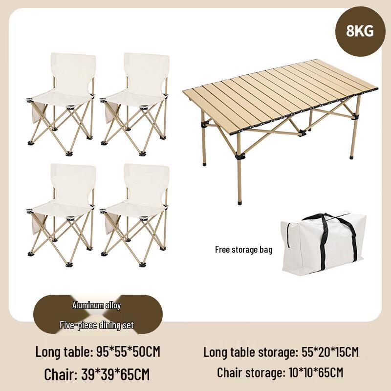 Portable Outdoor Camping Picnic Table & Chair Set