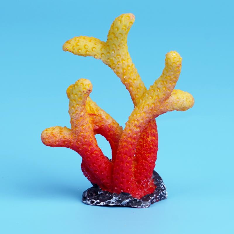 Aquarium Artificial Coral Landscape Ornaments Garden Fish Tank Decor Resin Reef Rock Making Simulation Starfish DIY Background