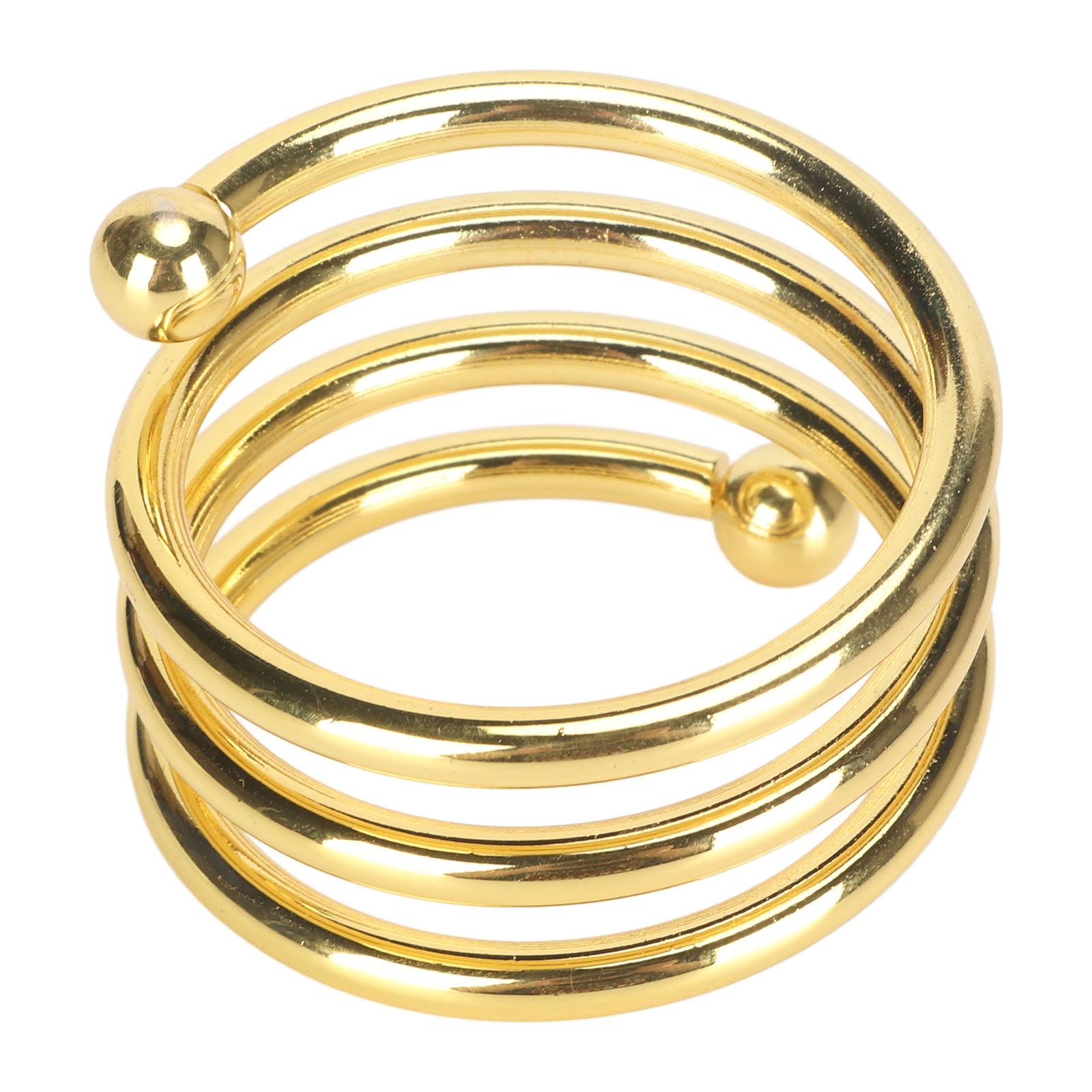 

5 шт. Кольца для салфеток из гальванизированного металла золотого цвета, высокая твердость, многоцелевые держатели для салфеток