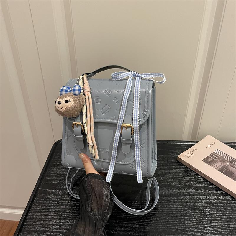 Schoolbag fashionable personality simple new casual bag texture trend backpack 1011 summer niche women's backpack