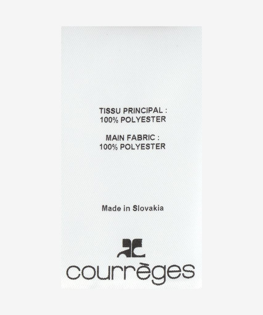 COURREGES Scarf Mock Neck Dress - Black / 125Cro576Pl01479999