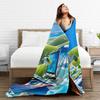 Frutiger Aero Blanket Quality Super Soft  Bedding Throws Autumn Decorative Living Room Novelty Bedspread