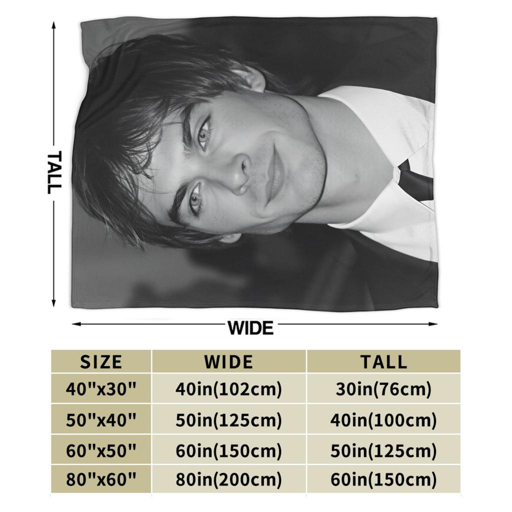 Coperte Damon Salvatore Coperta in Flanella da Campeggio per Esterno Calda Morbida Qualità Personalizzata Copriletto Regalo