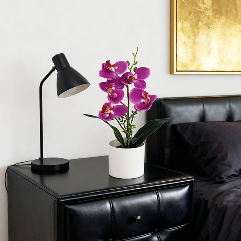 5 Plantas Simuladas de Phalaenopsis en Maceta para Decoración de Hogar y Oficina Plantas Pequeñas en Maceta Falso Bonsái Plantas Verdes