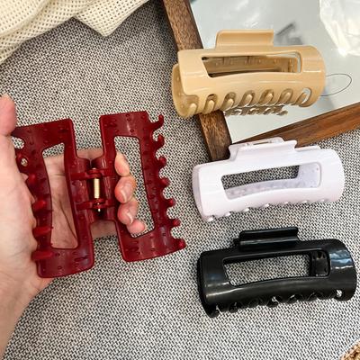 Hair Claw Rust-Resistant Springs Soft Hair Clamp Non-Slip Grip Hair Clip No Scalp Pain Back Head Hair Clip Hair Accessories