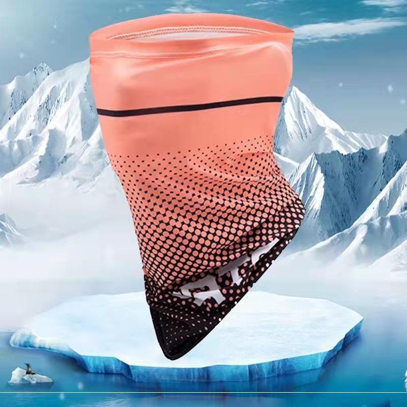 

Ice Silk Sunscreen Face Mask for Outdoor Activities: Fishing, Hiking, Cycling, and Racing Neck Gaiter. Dustproof and Summer Headscarf. One Size