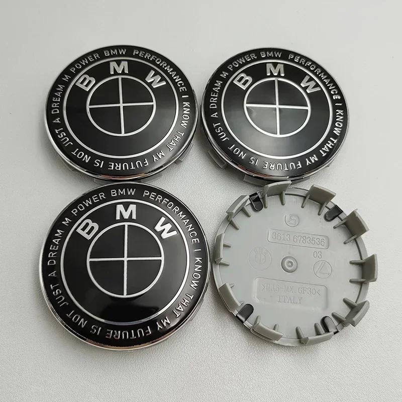 LAPN6 4Pcs 68mm BMW Hub Center Cover for M ALPINA E46 E39 E60 E90 E53 E36 E87 F10 F30 X1 X3 X5 X6 X7 - Auto Part
