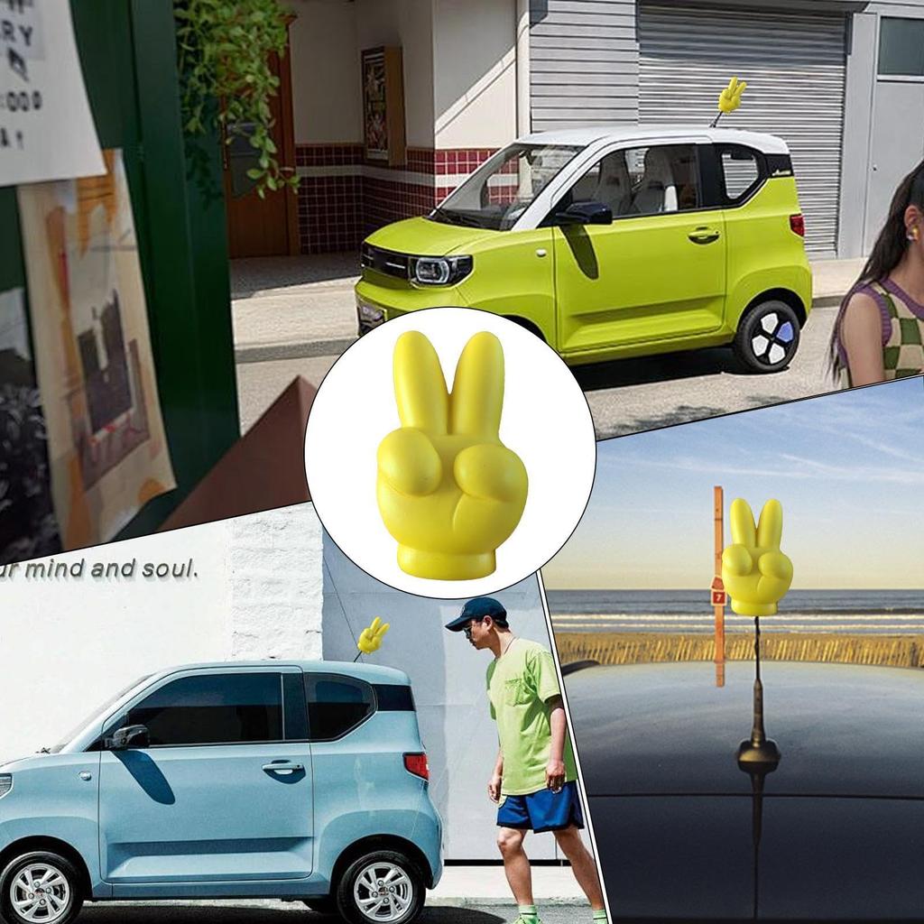 Car Antenna Topper, Car Antenna Ball | Automotive Yellow Exterior Decoration - Car Antenna,