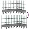 Planter with Trellis Light Grey 200 x 160 x 142.5 cm PP