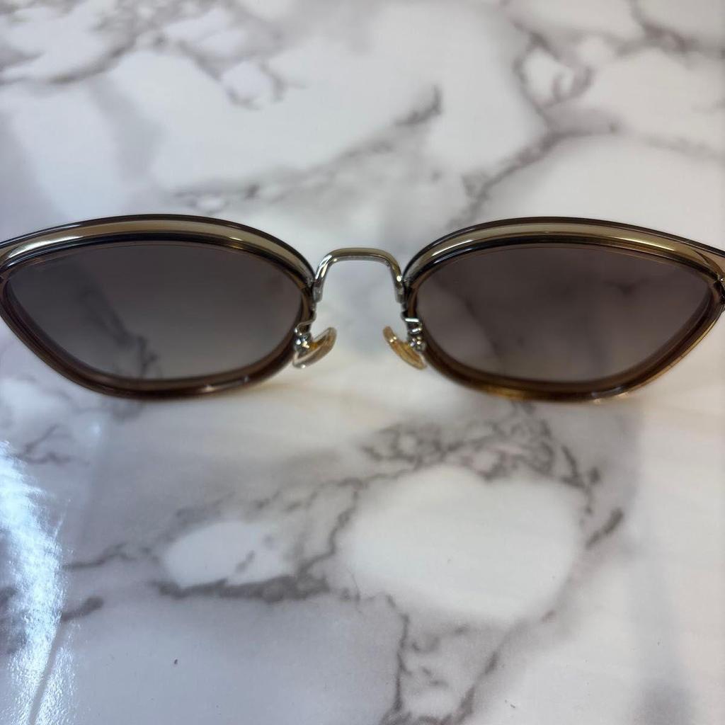 Used COACH Coach sunglasses HC7135 brown x gold brown gold
