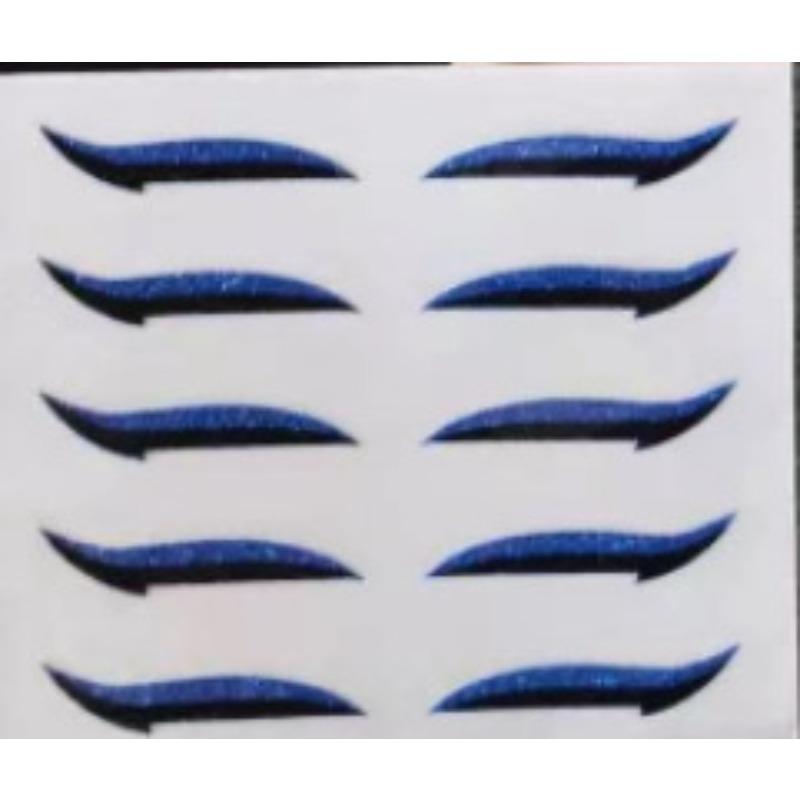 

Поддельная блестящая подводка для глаз, самоклеящаяся вечерние наклейка для макияжа, подводка для глаз, волшебная лента для двойного века, макияж кошачьего глаза, косметические инструменты 5pairs