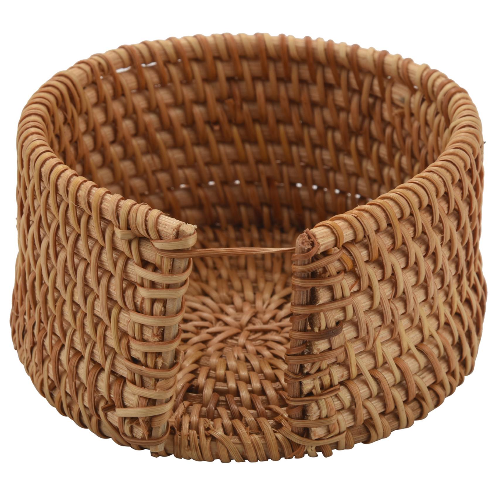 

M-Modern-6Pcs/ Drink Coasters Set For Kungfu Tea Accessories Round Tableware Placemat Dish Mat Rattan Weave Cup Mat Pad Diameter