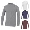 KIM YOUNG JOO GOLF Winter Striped Turtleneck Heat Men'S Fleece-Lined Golf Innerwear Dpwmts75