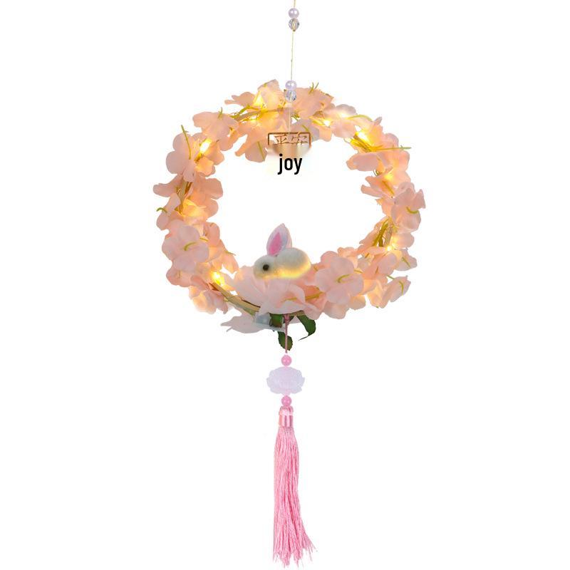 Children's DIY Mid-Autumn Festival Rabbit Lantern Kit: Jade Rabbit & Lotus Design