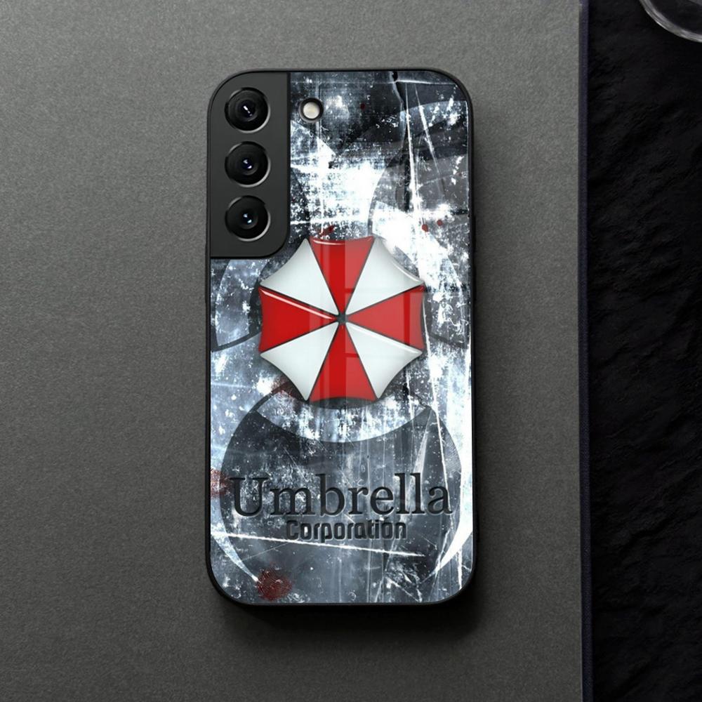 Umbrella Corporation Phone Case Glass For Samsung Galaxy S21 S25 S22 S20 S24 S23 Ultra Fe Plus A16 A34 A54 A24 Coque