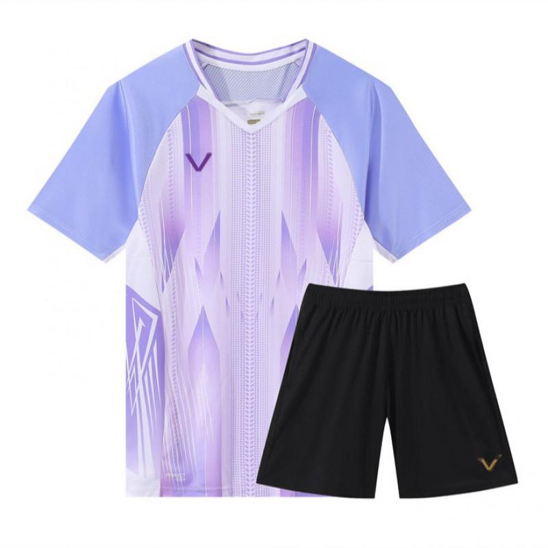 Maglietta da Badminton Unisex a Maniche Corte Sportiva Uomo Donna Bambini Studenti Pallavolo Allenamento Competizione Uniforme di Squadra